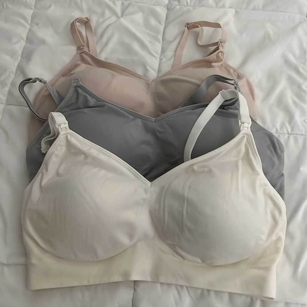 Auden Women’s Nursing Seamless Bra (three total) XL